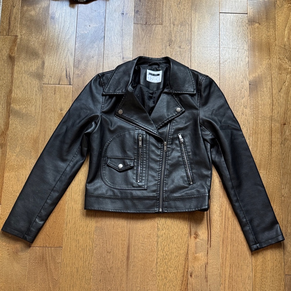 ASOS Black Leather Biker Jacket